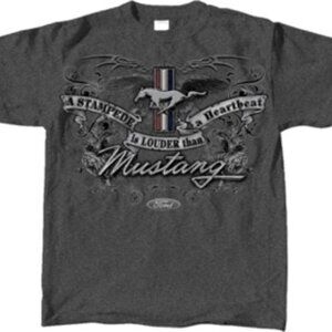 Joe Blow T's Stampede Louder Than A Heartbeat Mustang Men's T-shirt
